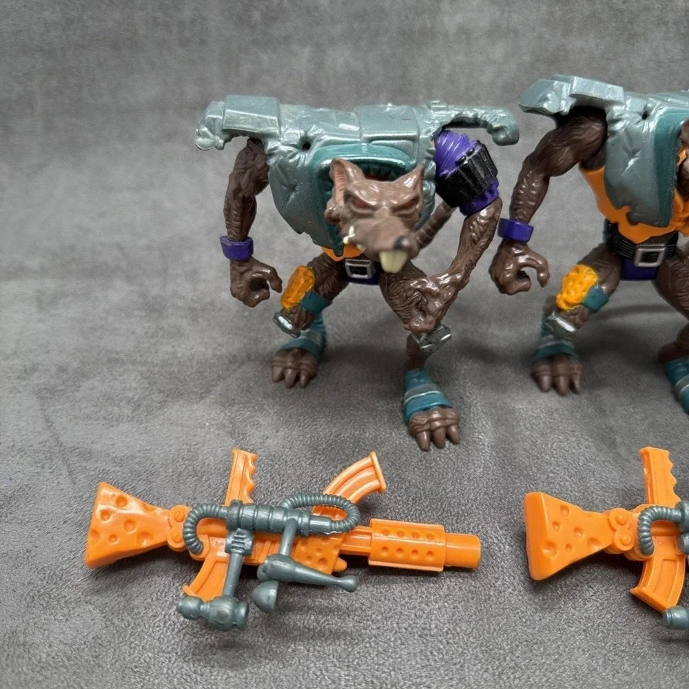 Vintage Playmates Earthworm Jim Henchrat & Jim Bob Action Figure Toys Lot